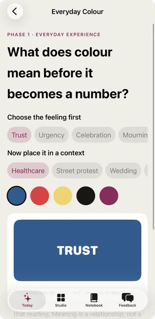 ColourStudio interactive colour lesson